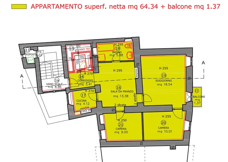 4,5 locali nel centro storico a Caslano (18)