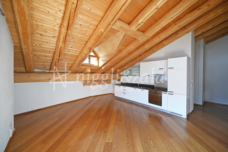 wooden floor, wooden ceiling, white walls, kitchen with oven and sink, white cabinets
