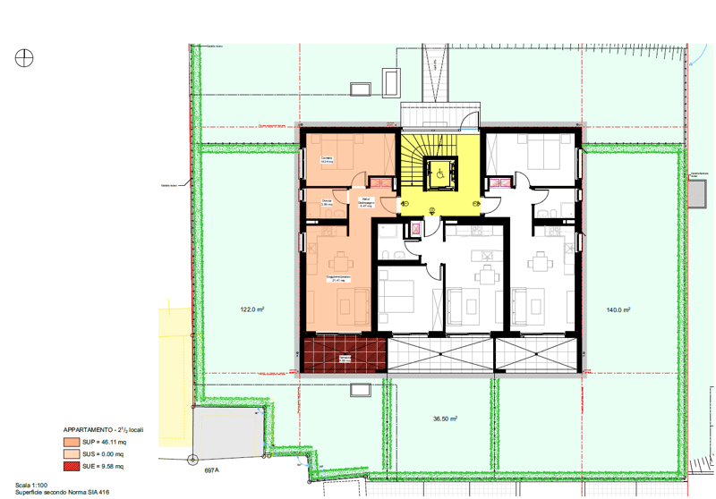 Moderni appartamenti di 2.5 locali con grande giardino in prima locazione a Cadenazzo (8)