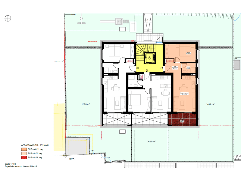 Moderni appartamenti di 2.5 locali con grande giardino in prima locazione a Cadenazzo (9)
