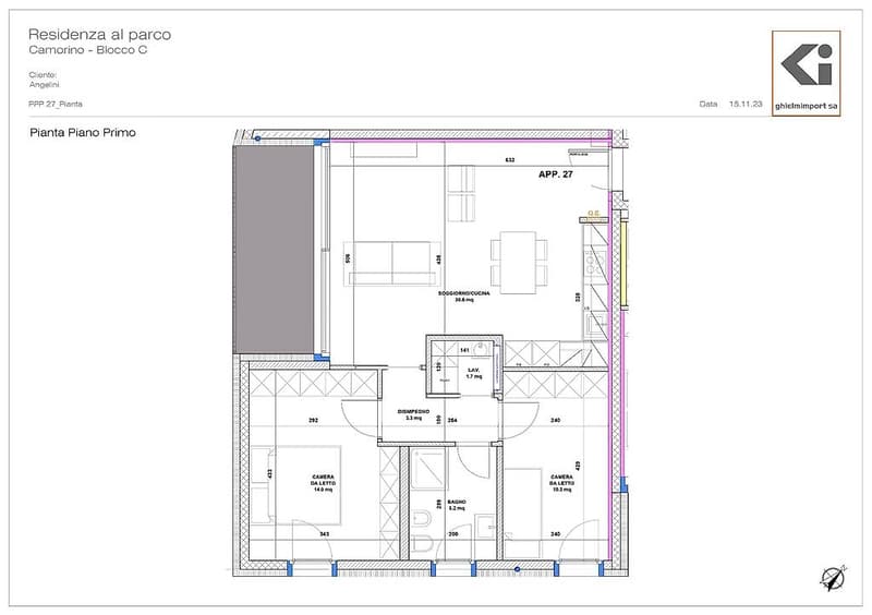 Nuovo appartamento 3.5 locali Residenza al Parco - Camorino (3)