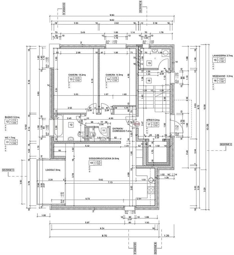 Appartamento 3 ½ locali, 1 Piano, zona residenziale Lumino (11)