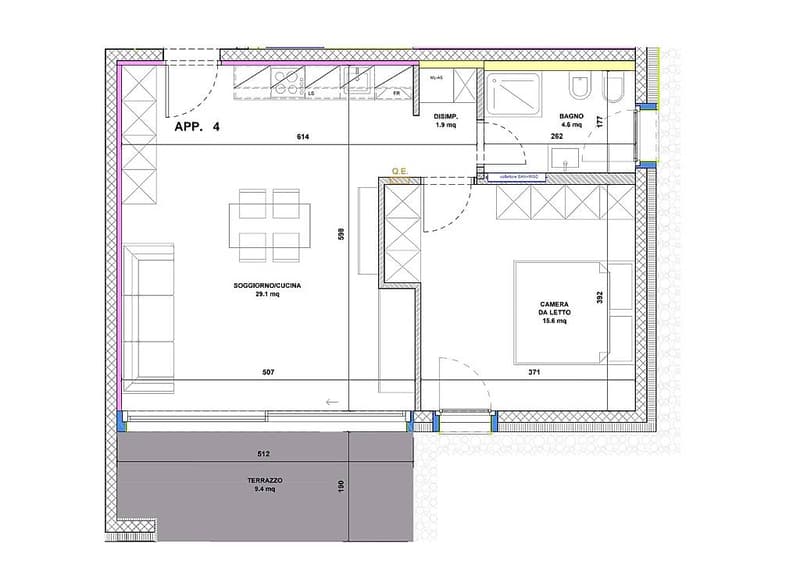 Nuovi appartamenti di 2.5 locali con giardino a Camorino (11)