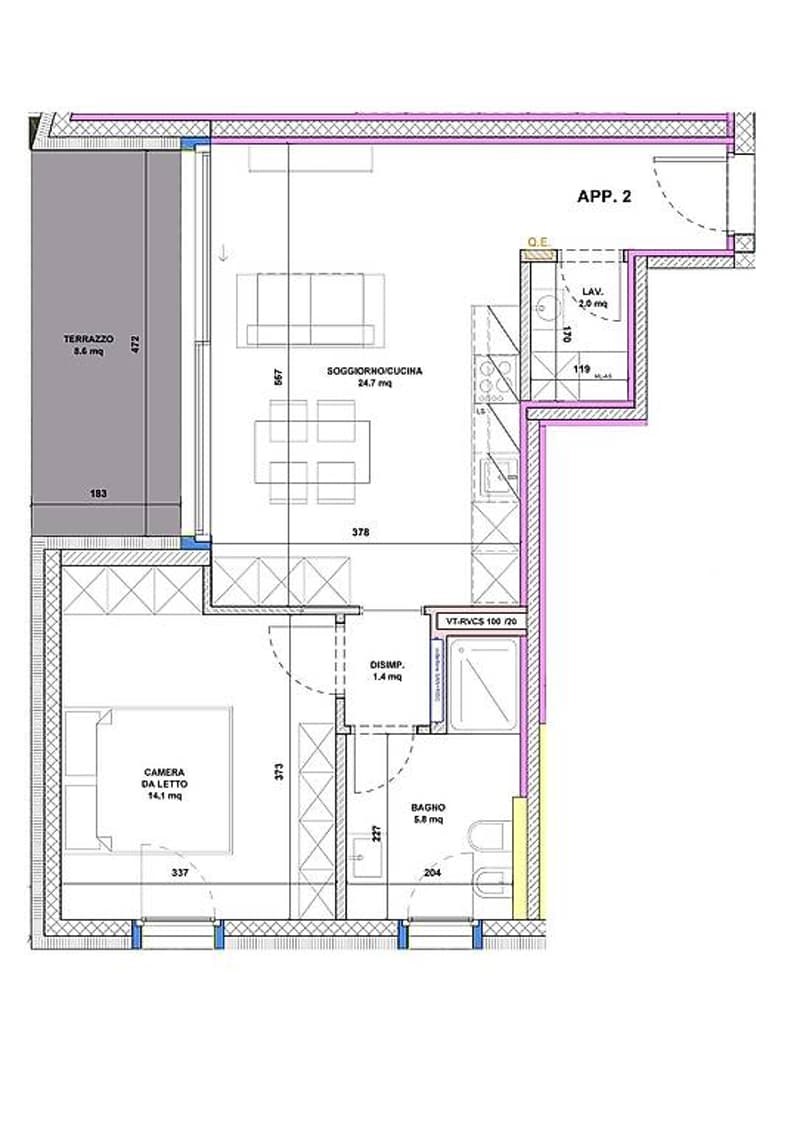 Nuovi appartamenti di 2.5 locali con giardino a Camorino (12)