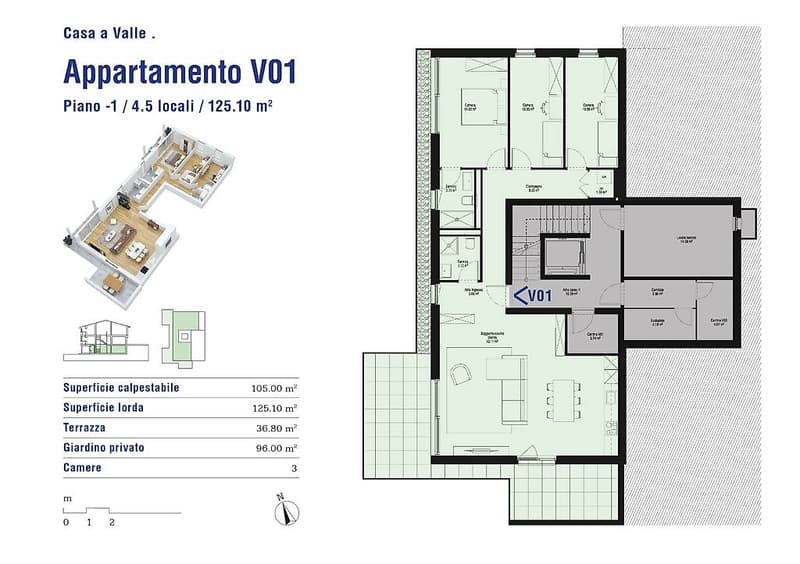 Nuovo appartamento 4.5 locali con giardino a Cadenazzo (11)