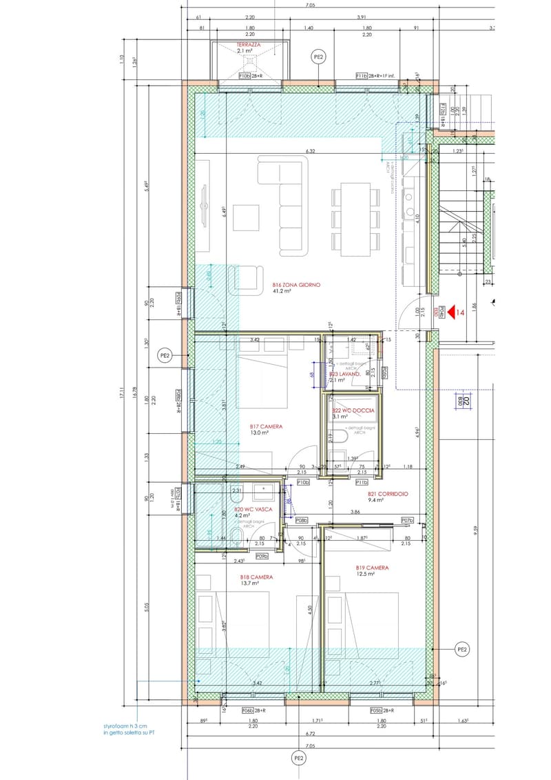 Moderno appartamento  di 4.5 locali con giardino a Claro – Nuova costruzione con vista (10)