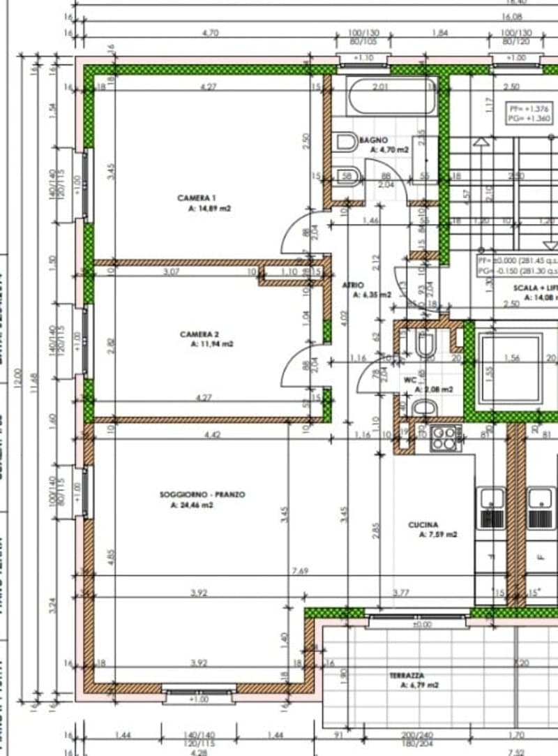 Appartamento di 3.5 locali con giardino a Camorino (12)