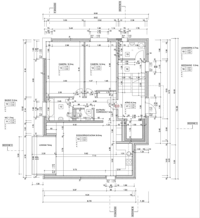 Appartamento 3 ½ locali, 1° Piano, zona residenziale Lumino (11)