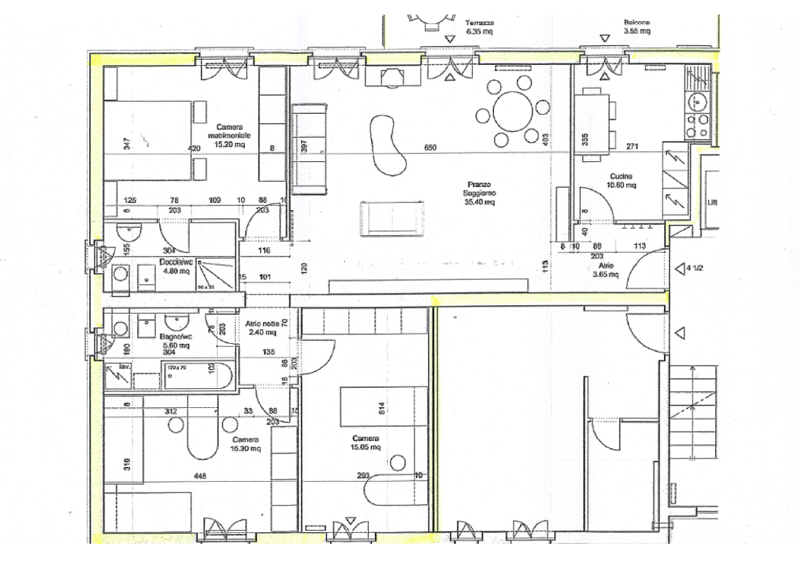 Grande 4 ½ locali a Giubiasco in zona residenziale (16)
