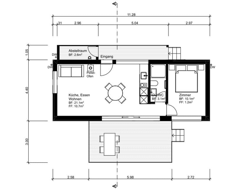 Ökologisches Tiny House an idyllischer Lage mit grossem Sitzplatz und Garten (10)