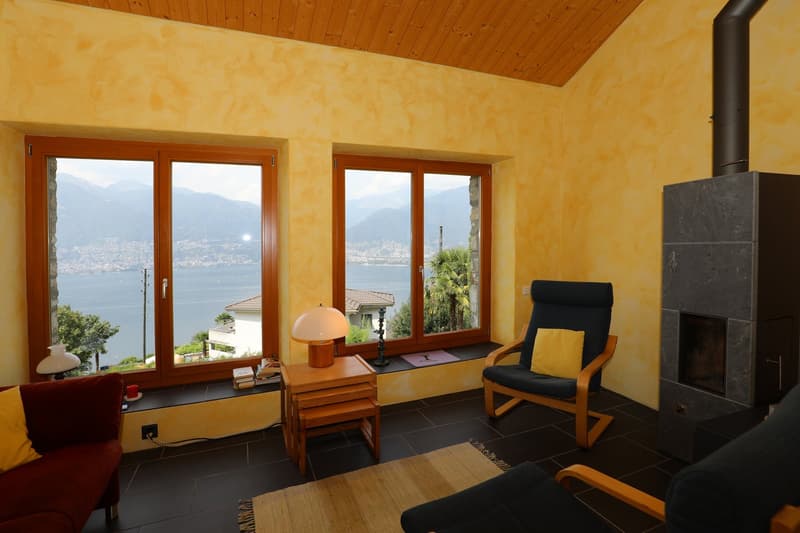 Komfortables Rustico mit Panoramasicht auf See und Berge im Gambarogno (8)
