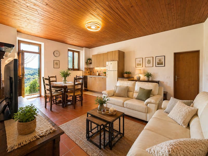 Appartamento di charme in casa Bifamiliare con giardino e stupenda vista lago e montagne (8)