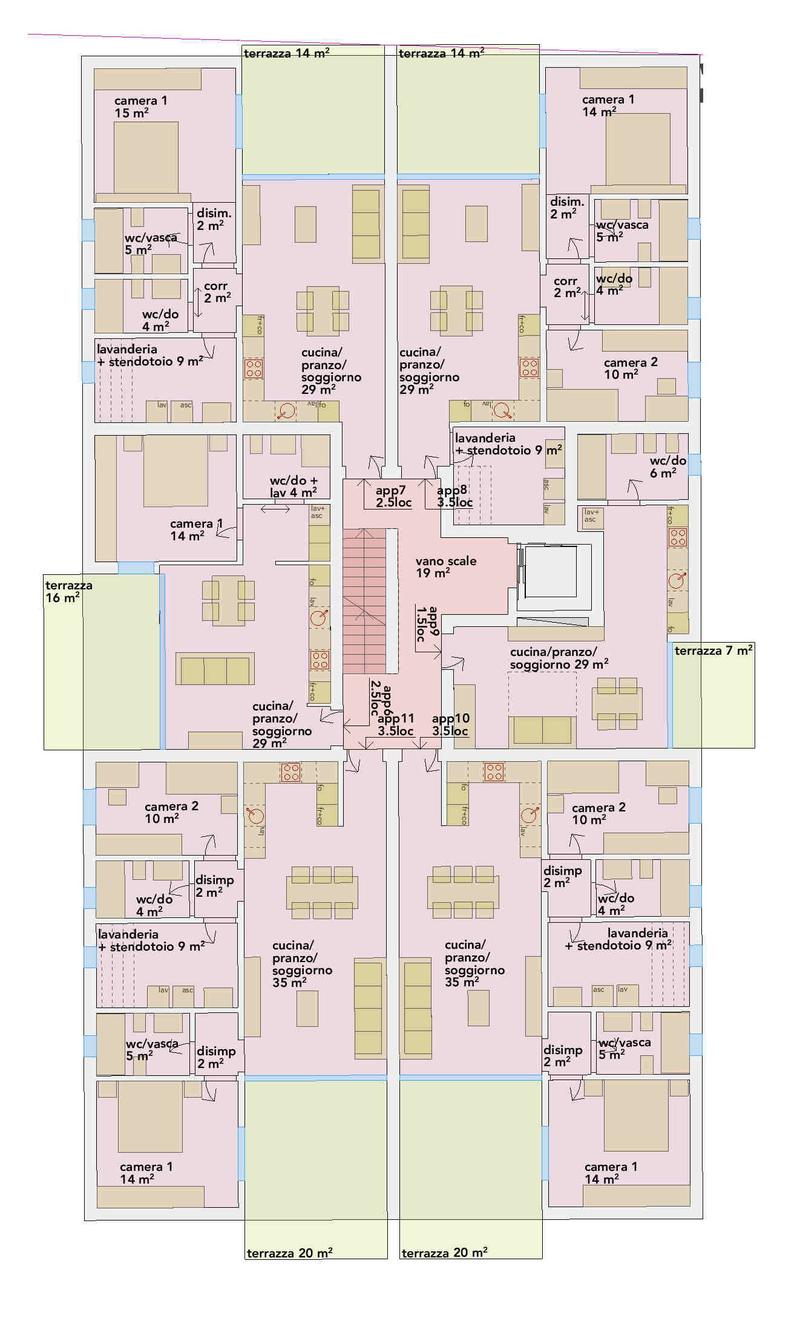 Nuovo appartamento con bella terrazza in zona comoda e strategica (6)