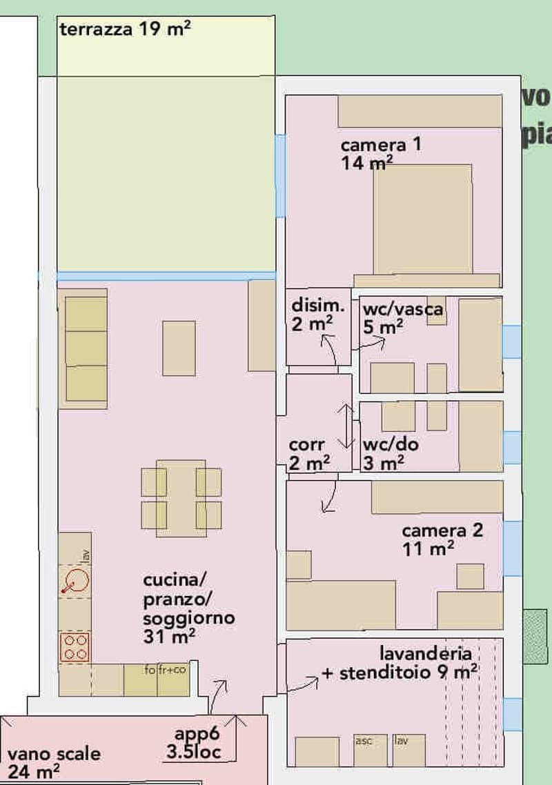 Nuovo spazioso appartamento con bella terrazza (11)