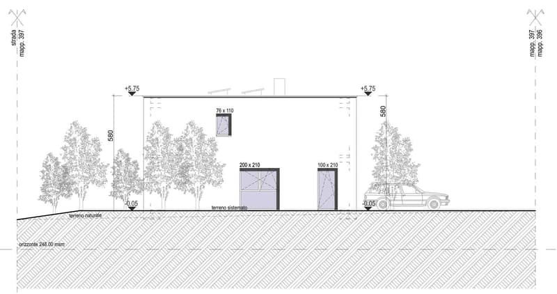 Floor plan includes entrance, main living area, bedroom, kitchen, and terrace