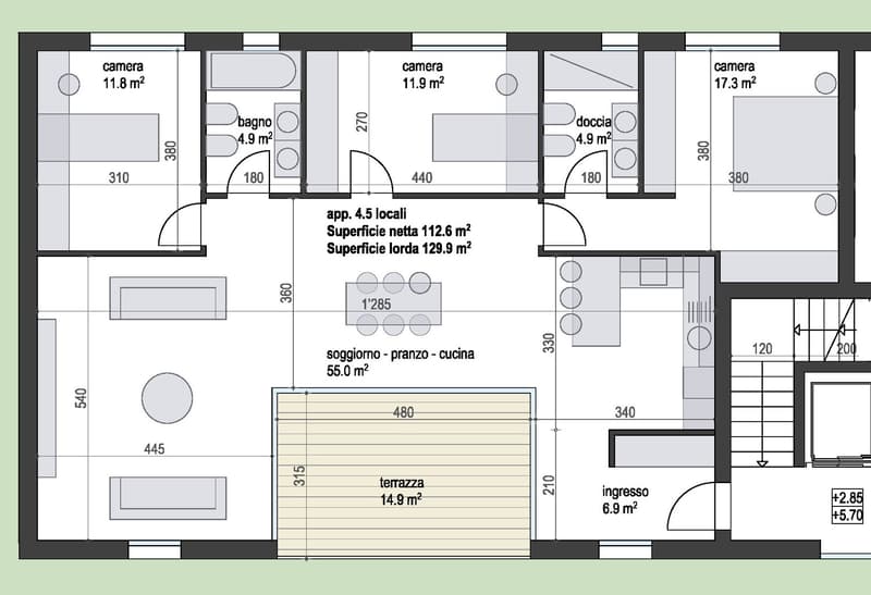 Nuovo appartamento in piccola elegante residenza di sole 4 unità abitative (10)