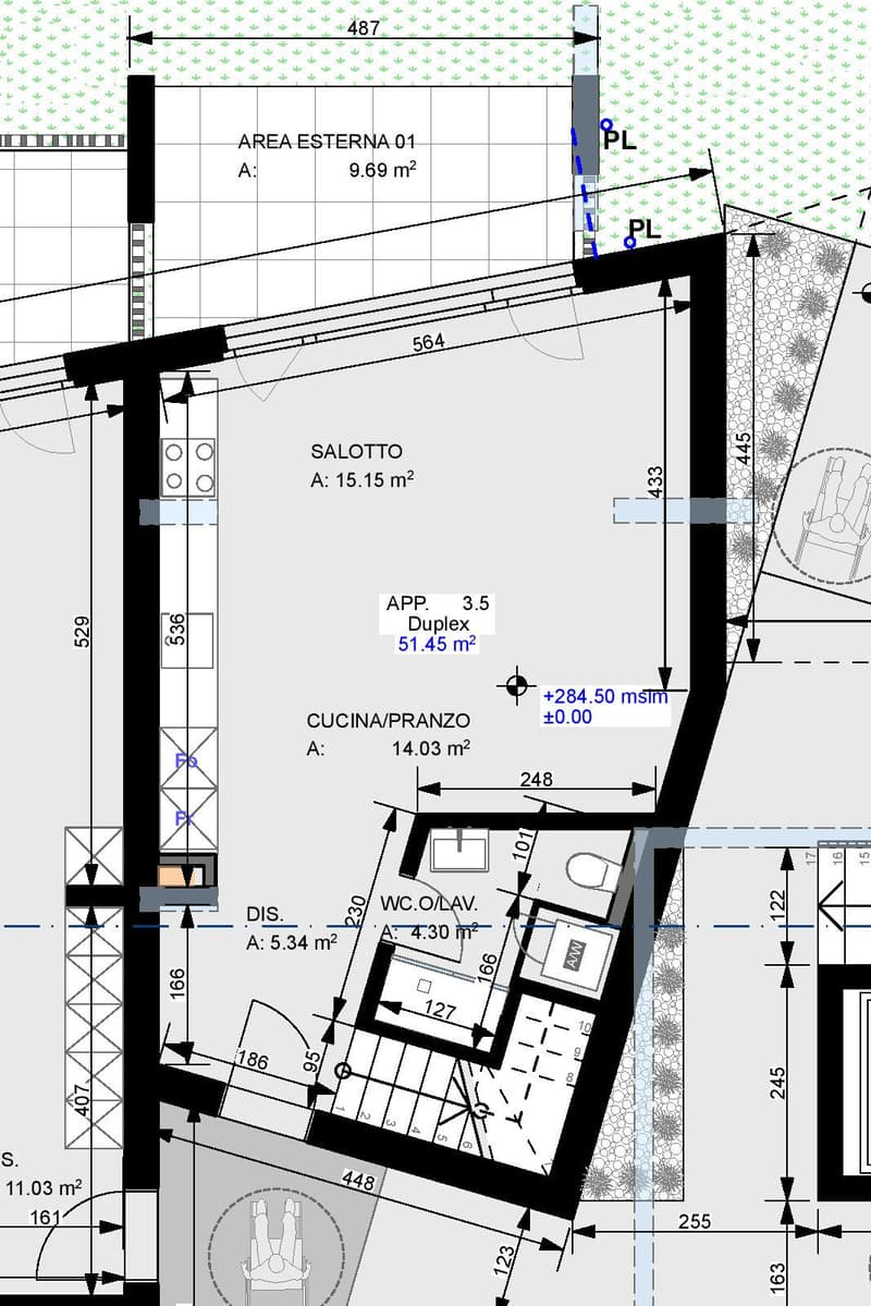 Nuovo appartamento duplex in zona tranquilla e verdeggiante (12)