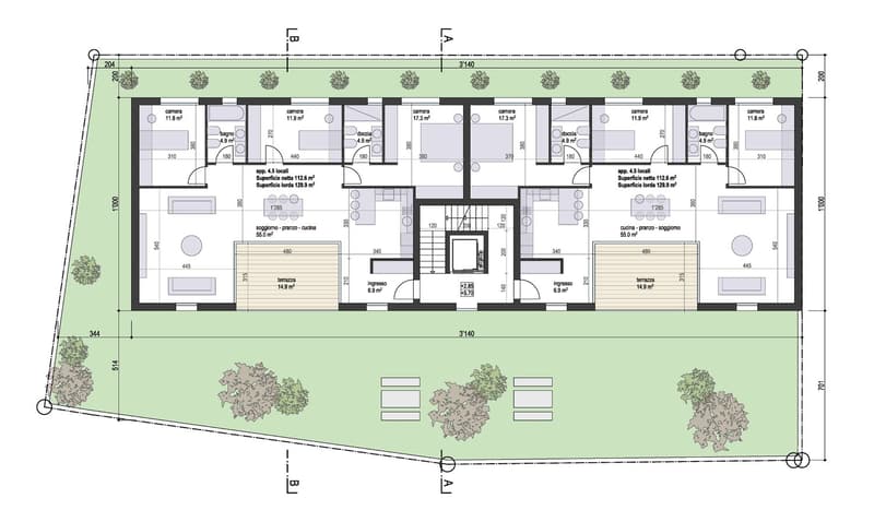 Nuovo appartamento in piccola elegante residenza di sole 4 unità abitative (9)