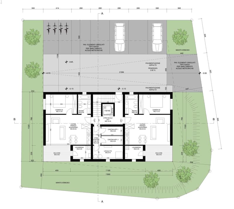 Nuovo elegante appartamento con grande giardino (11)