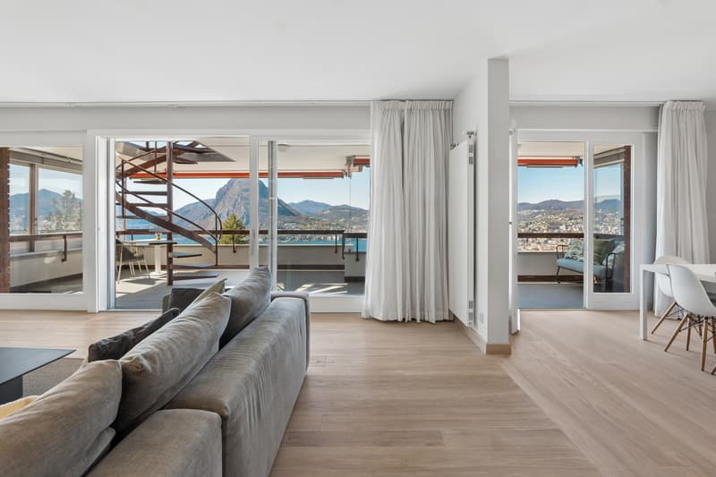 Attico-duplex con vista dominante sul Lago di Lugano (7)
