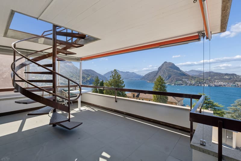 Attico-duplex con vista dominante sul Lago di Lugano (4)