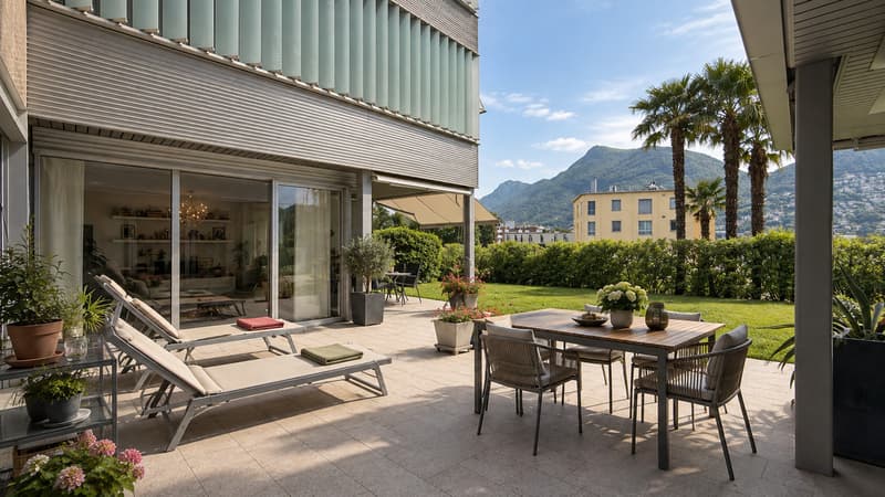 Luminoso appartamento con giardino privato in posizione strategica (13)