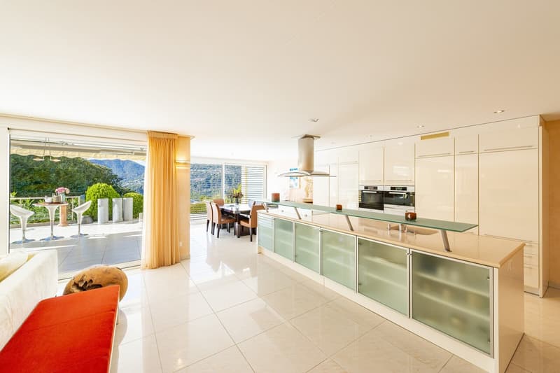 Elegante appartamento con giardino e vista lago, a due passi dal TASIS (8)