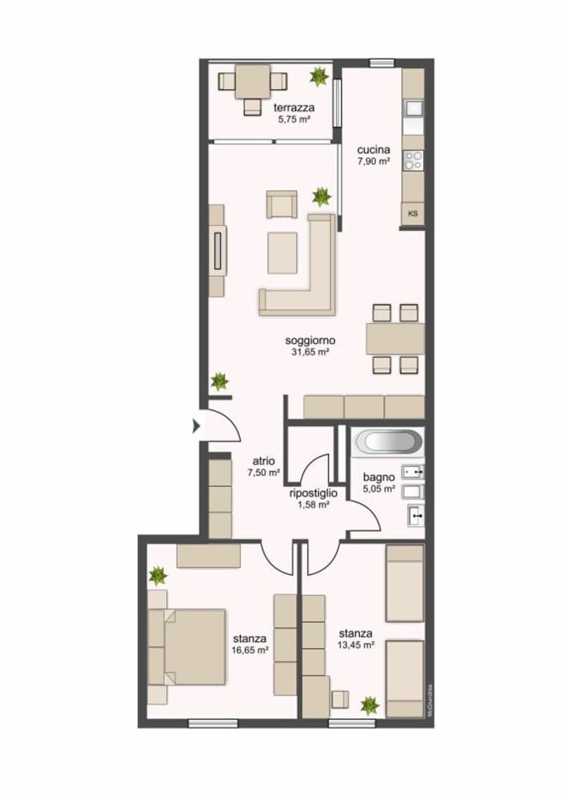 2200 Gudo, Via Monda 16, Appartamento 412 (3)
