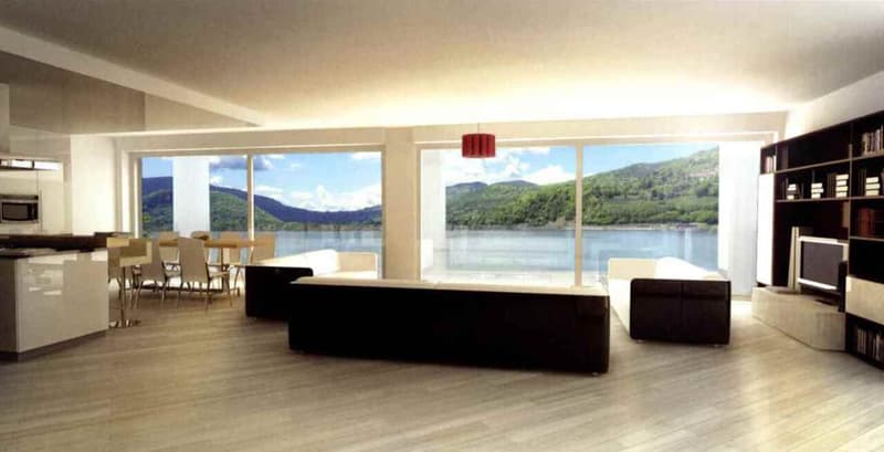 LUGANO-MUZZANO, FRONTE LAGO ATTICO 5.5 LOCALI CON GRANDE TERRAZZA SUL (7)