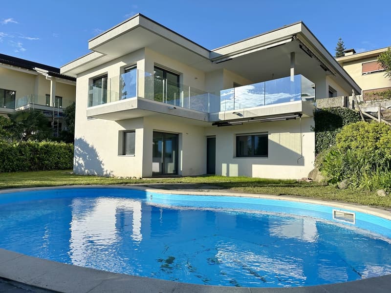 SONVICO  (Lugano) Villa 7.5 locali con giardino e piscina (2)