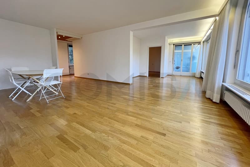 soggiorno - pranzo con grande terrazza / Wohnzimmer - Essbereich mit großer Terrasse / Living room - dining room with a large terrace