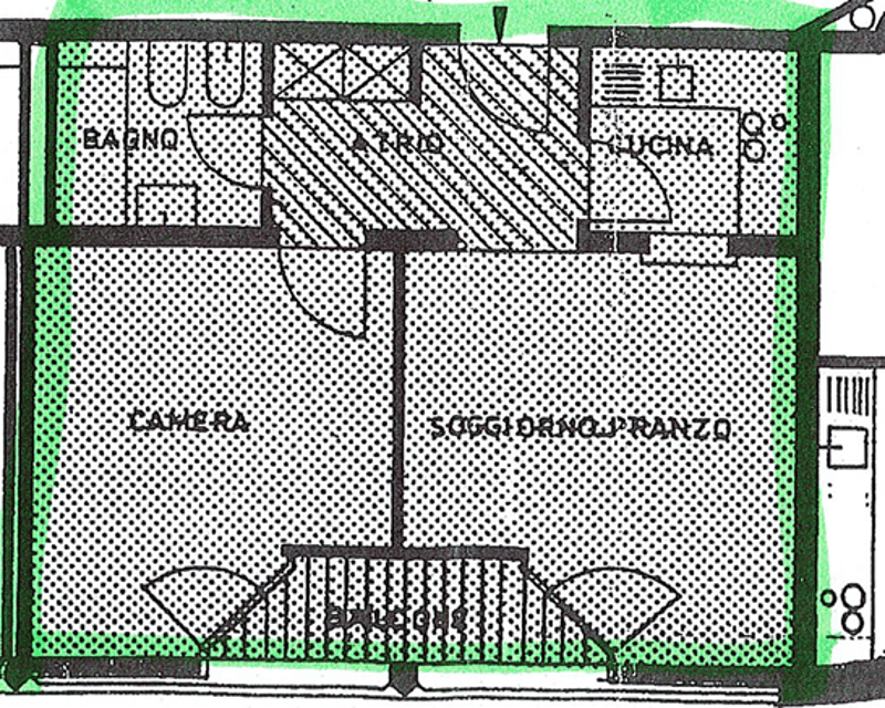 Living room, Kitchen, Bedroom, Bathroom