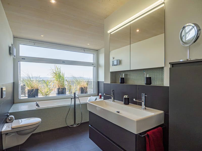 Architektur, Aussicht und Komfort – aussergewöhnliches EFH am Chestenberg (7)