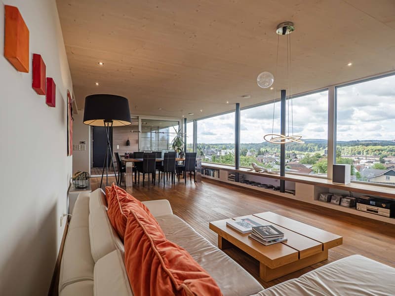 Architektur, Aussicht und Komfort – aussergewöhnliches EFH am Chestenberg (2)