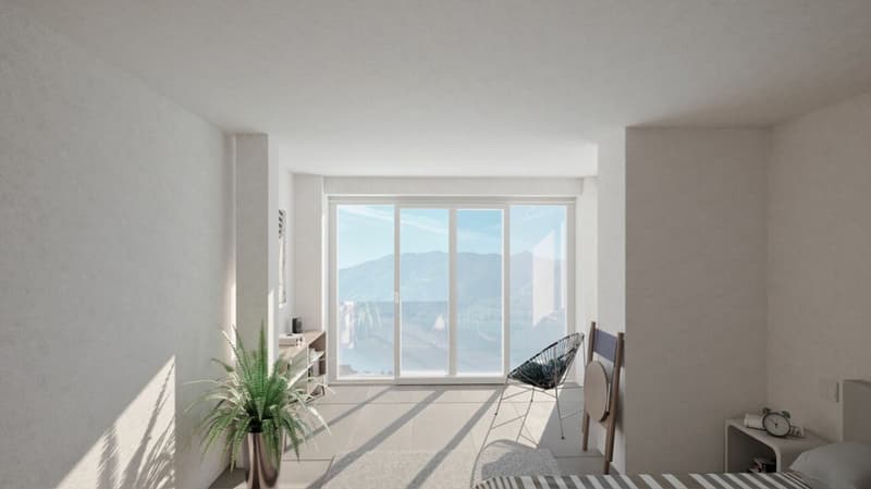 ORSELINA - grande 3 1/2 locali, vista lago, Garage-box al piano (4)