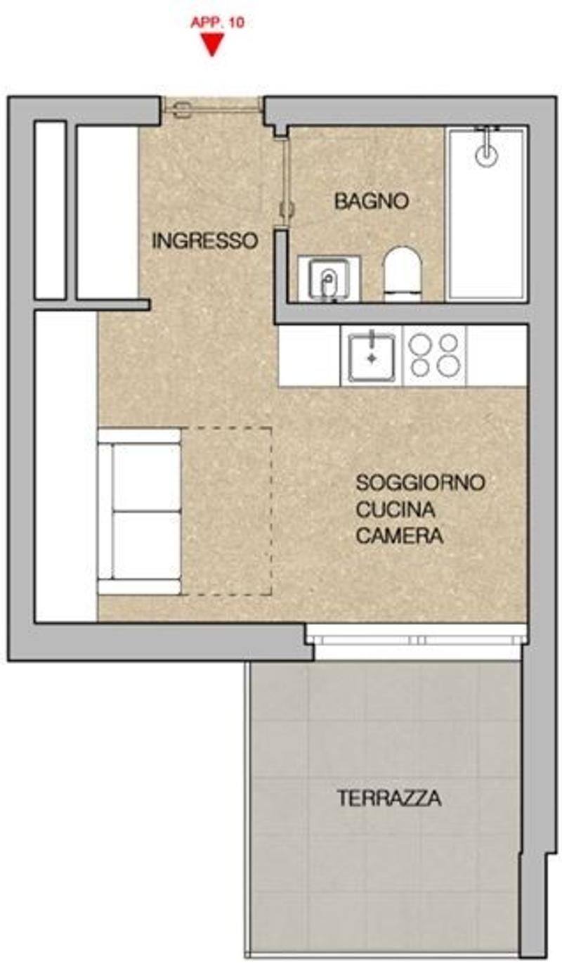 Appartamento monolocale in nuova residenza a Giubiasco (4)