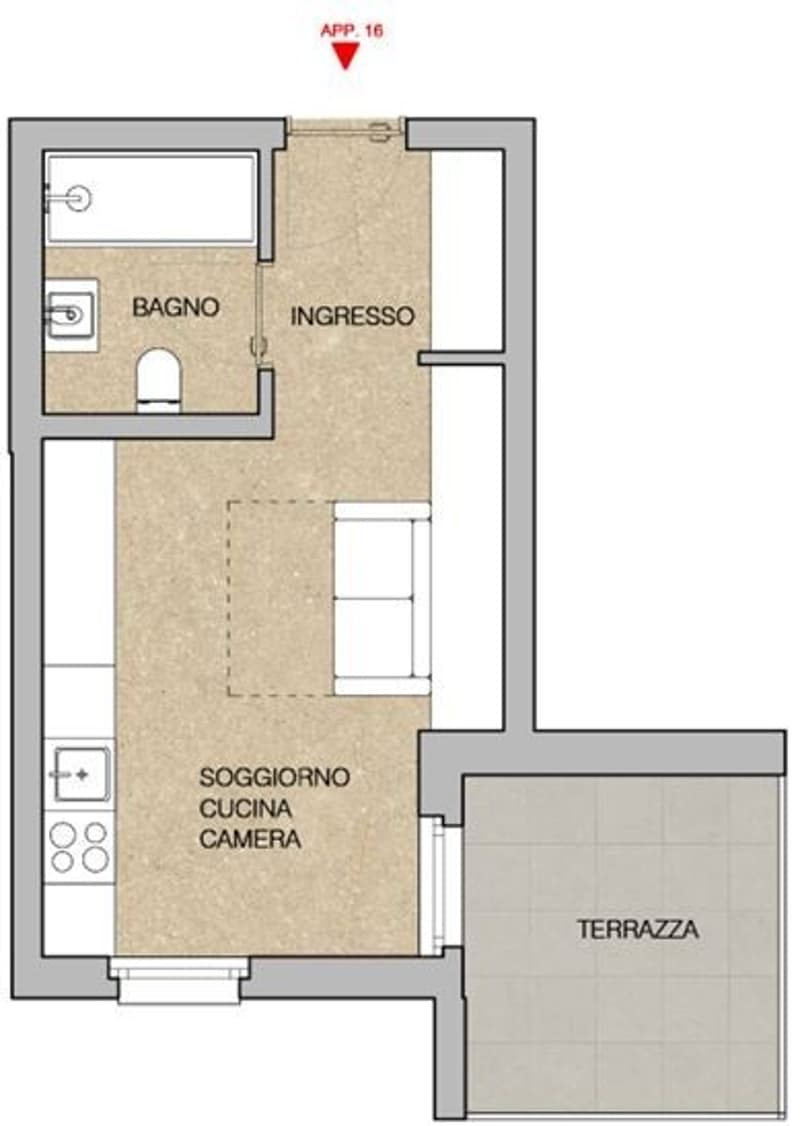 Nuovo Monolocale in vendita a Giubiasco (3)