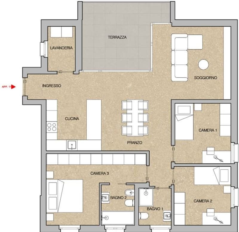 Pregiato 4.5 locali in Nuova Residenza a Giubiasco (6)