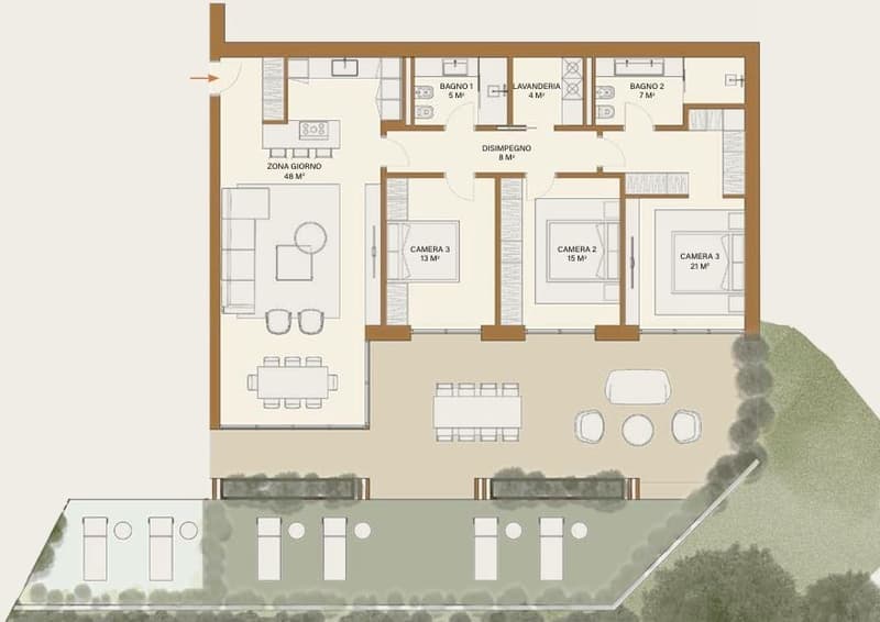 Appartamento 4.5 locali in RAFFINATA residenza a Pregassona (11)