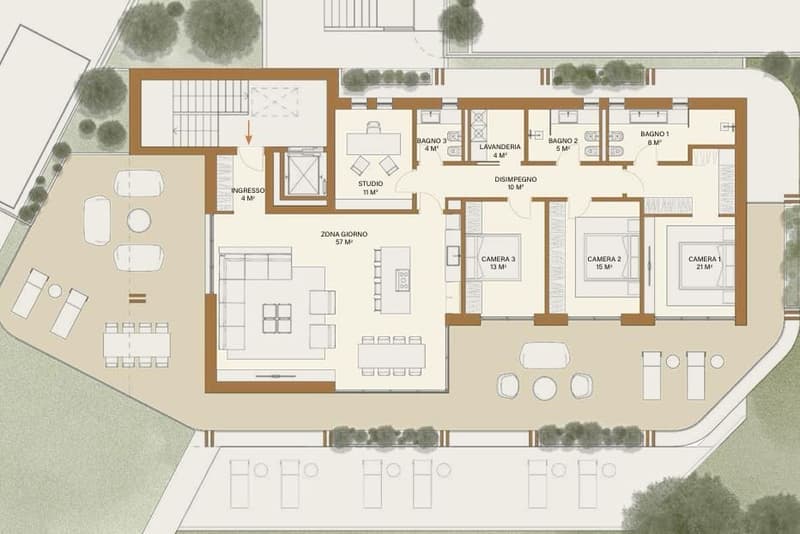 Stupendo ATTICO in nuova Residenza a Pregassona (13)