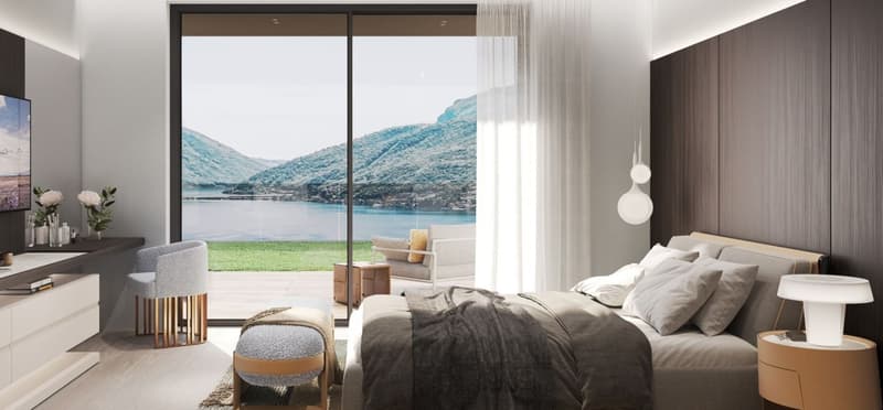 Bellissimo 4.5 locali vista lago a Bissone (4)