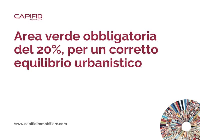 Text regarding the mandatory 20% green area for urban equilibrium