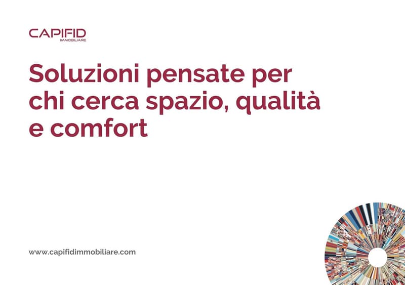 Advertising content promoting real estate solutions for space, quality and comfort