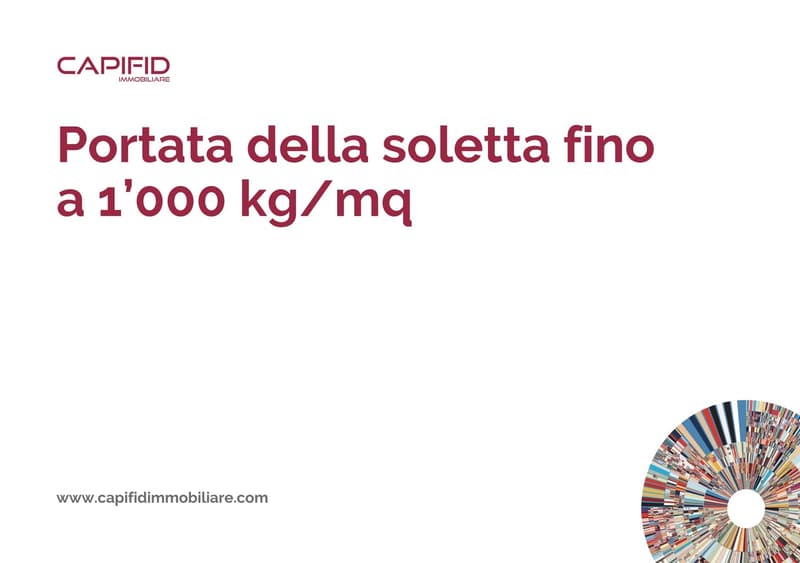 The image is an advertisement for CAPIDID Immobiliare, highlighting the structural integrity of their properties.