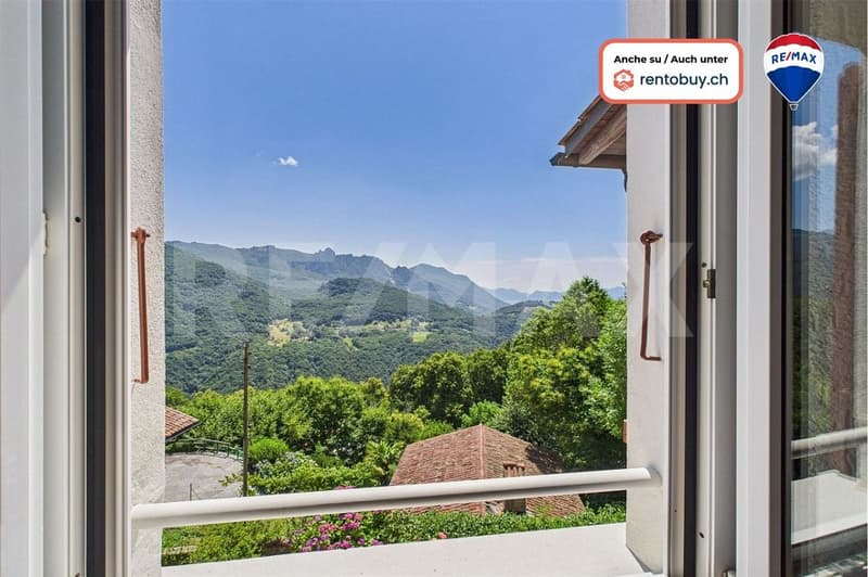 CORTICIASCA (TI): 5½ locali con giardino, splendida vista aperta e finiture rinnovate (1)