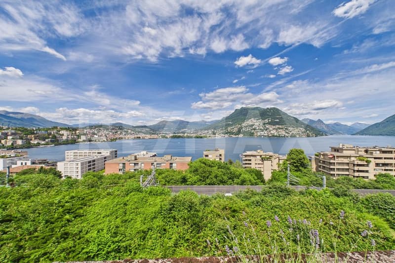 Vista mozzafiato sul golfo di Lugano elegante appartamento con terrazza (1)