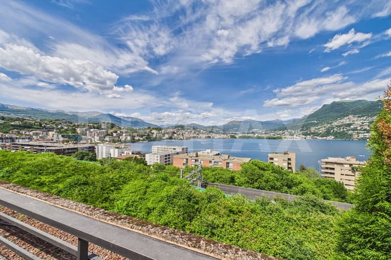 Vista mozzafiato sul golfo di Lugano elegante appartamento con terrazza (2)