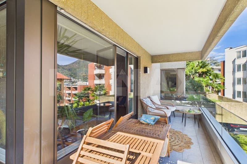 2 ½ locali a Lugano con grande terrazza e posto auto in autorimessa (2)