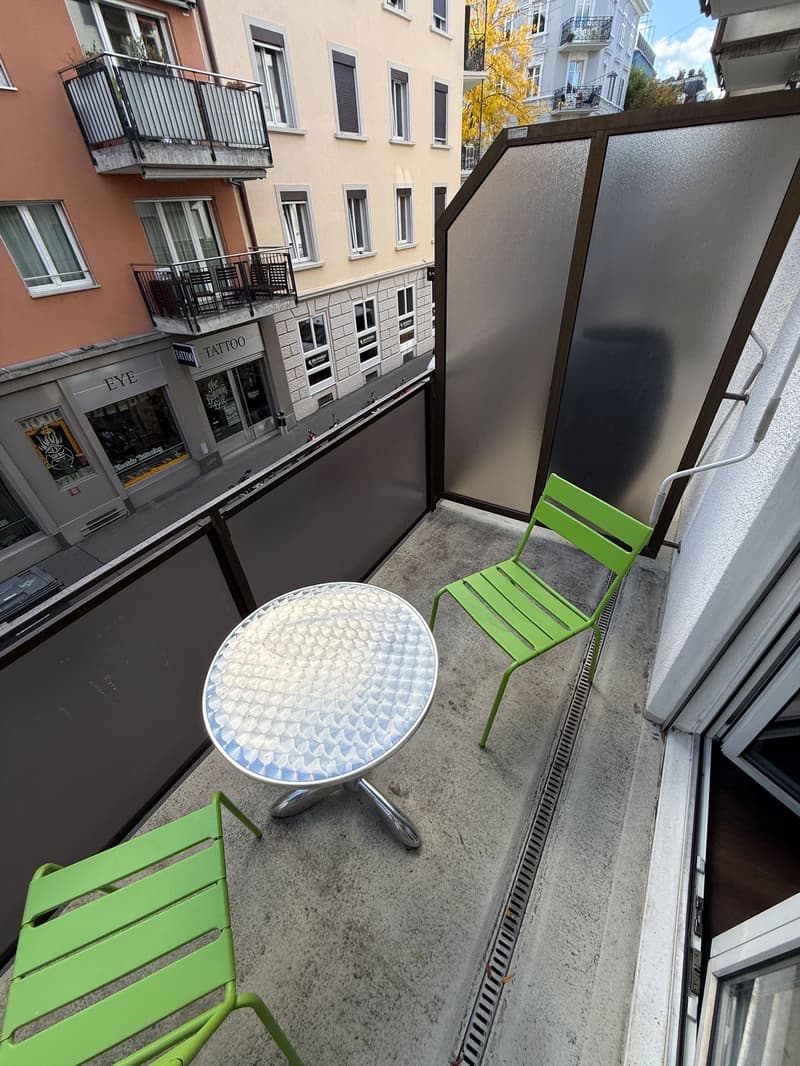 Möblierte 3.5-Zimmer-Apartment mit Balkon in der Innenstadt Zürich (12)
