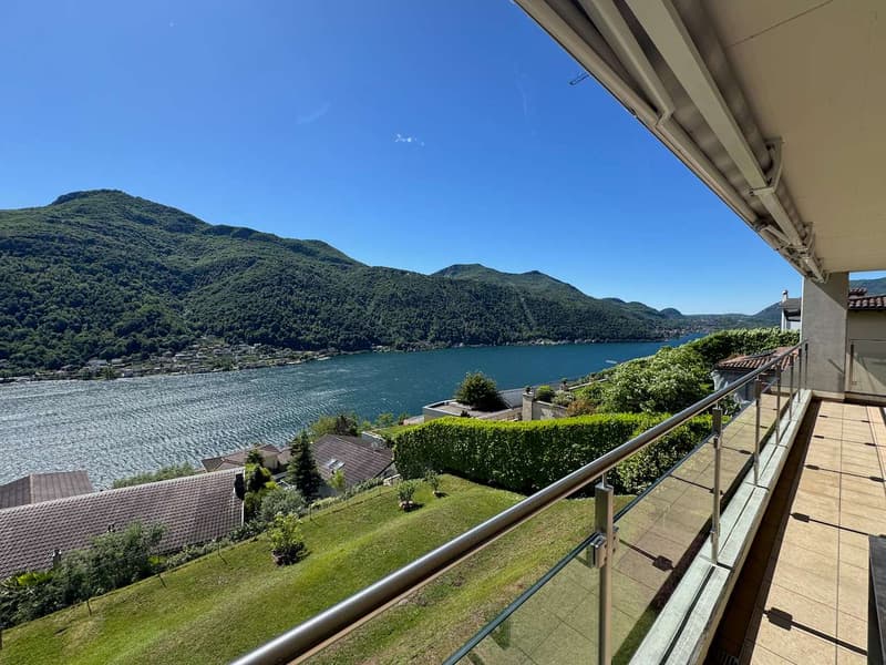 Attico panoramico con ampia terrazza e vista lago (1)